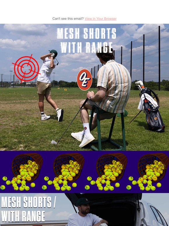 Mesh Shorts / With Range ⛳ 🎯