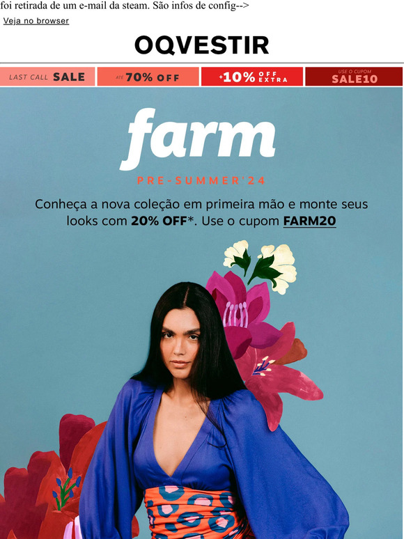 PRE-SUMMER'24: novidades Farm + 20% OFF