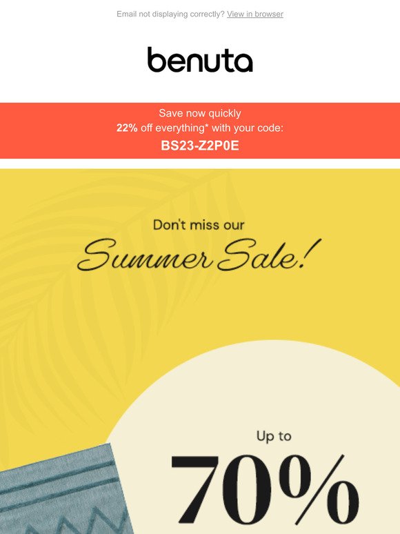 ☀️ Summer Sale + 22% discount on top!