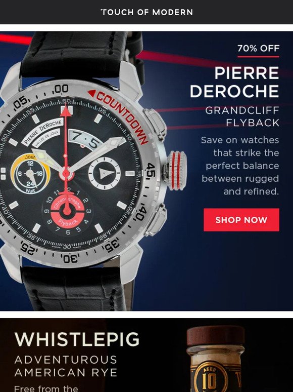 Limited-Stock Pierre DeRoche Watches 70% Off