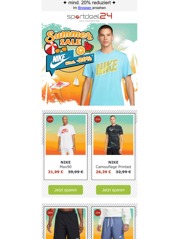Spare im NIKE Summer Sale ☀🔥