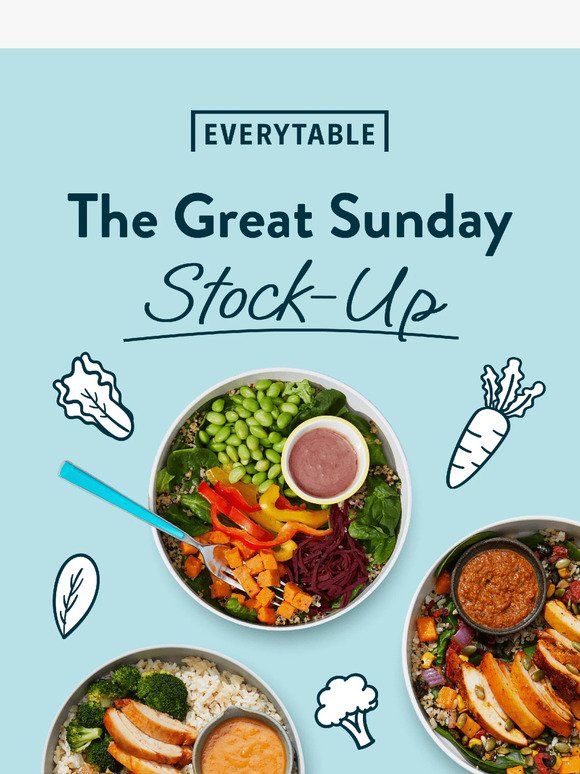 Make this week easy with Stock Up Sunday