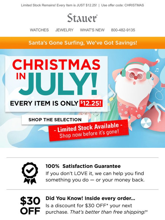 Shop Before It's Gone ... Christmas in July Sale