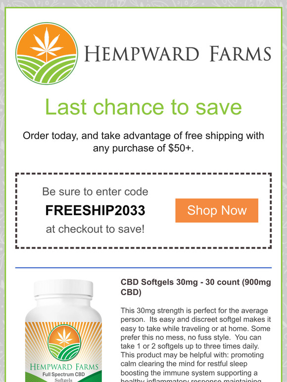 Last Chance to Save!