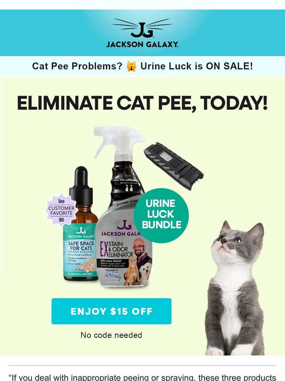 Cat Pee Problems? 🙀 Urine Luck is ON SALE!