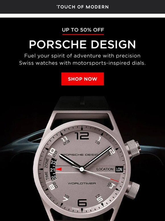 Legendary Porsche Design up to 50% Off 🔥