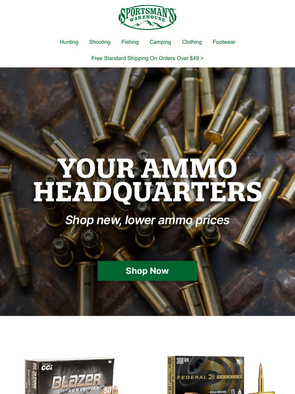 Sportsman's Warehouse Sportsman's Warehouse Is Your Ammo HQ Milled