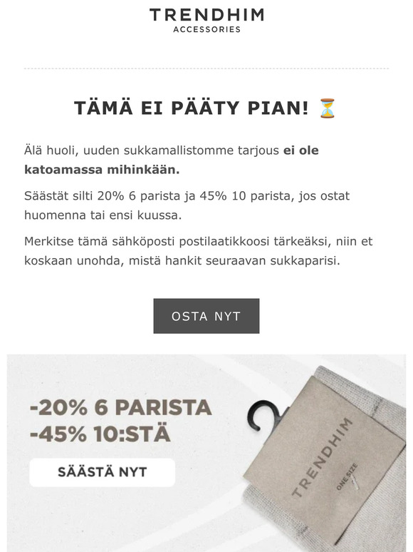 Tämä ei pääty pian! ⏳