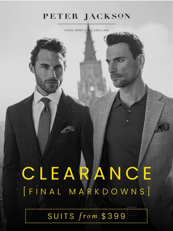 Peter Jackson Clearance On Now: Suits from $399