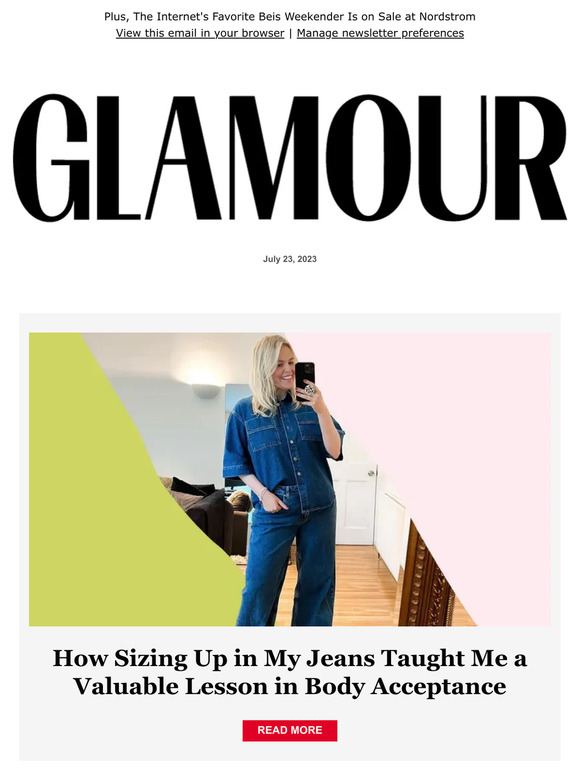 Glamour How Sizing Up in My Jeans Taught Me a Valuable Lesson in Body