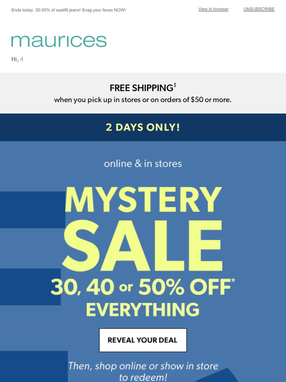 Reveal your MYSTERY deal! Milled