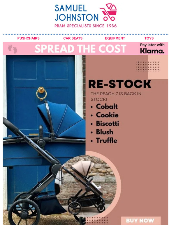 Be quick! - iCandy Peach 7 is back in stock - Pick your colour!