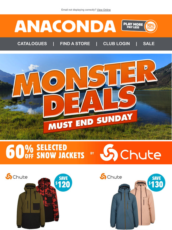 MONSTER DEALS | MUST END SUNDAY