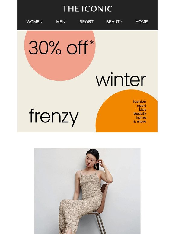 Don't miss 30% OFF WINTER FRENZY 💥