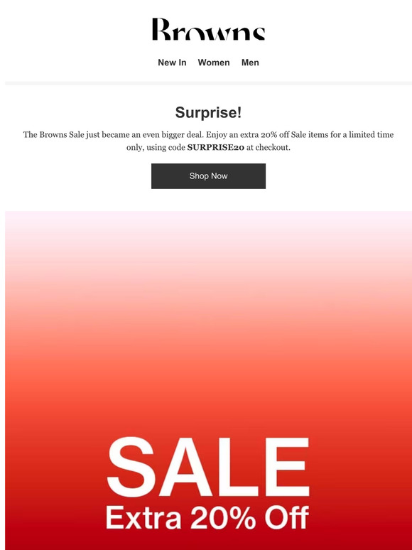 PSA! Extra 20% off Sale just started!