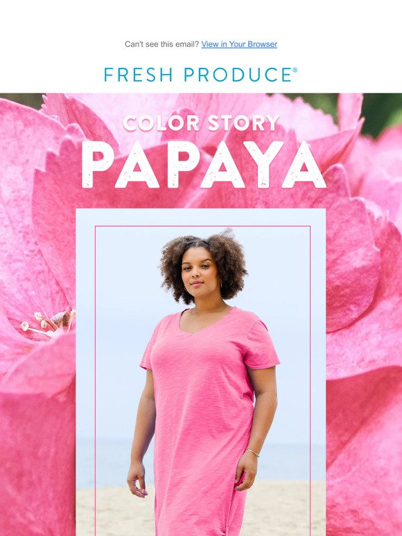 Pretty in "papaya" pink!