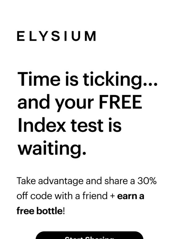 LAST CHANCE: Get a FREE Index test!