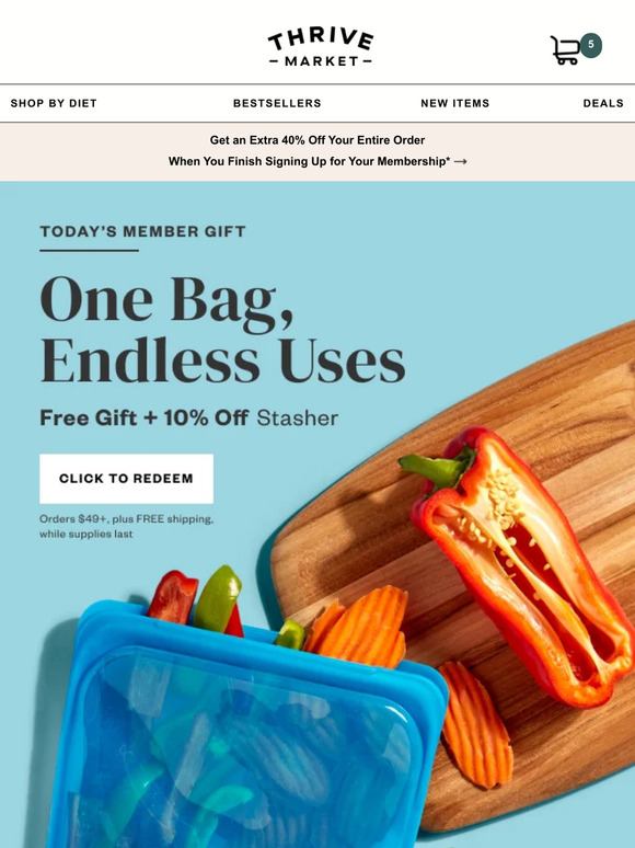 FREE Stasher bag + extra 10% off 🙌