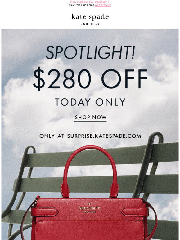 Kate Spade Surprise sale on Staci Collection now through Aug. 23, 2023 