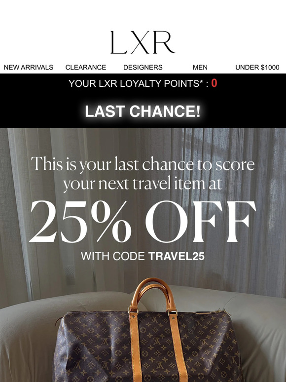 FINAL HOURS ! 25% off