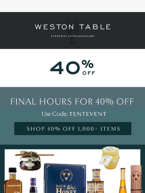 Final Hours for 40% OFF 🚨