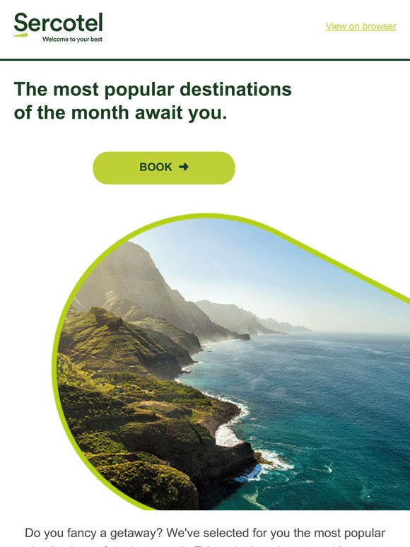 🔝 Discover the most popular destinations of the month