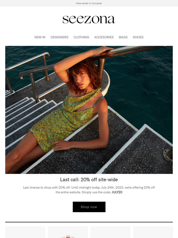 Ending soon: 20% off site-wide