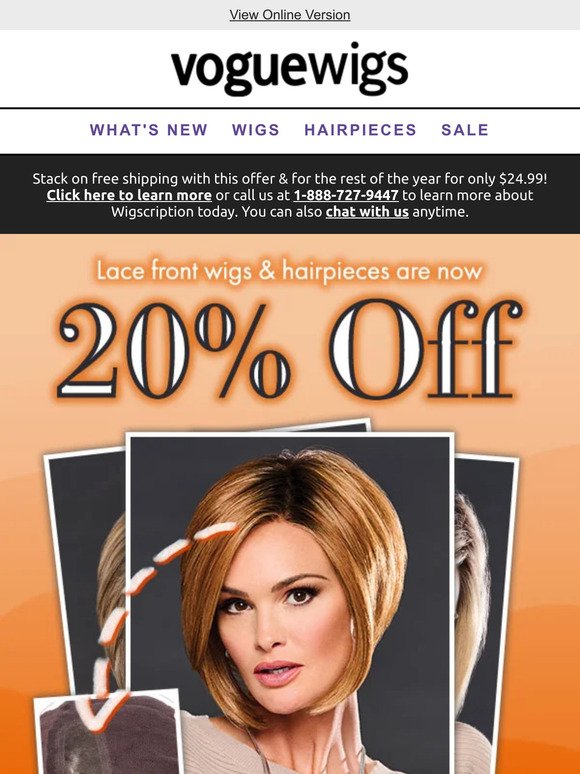 ATTN: Hot Deal! 20% Off Lace Front Looks