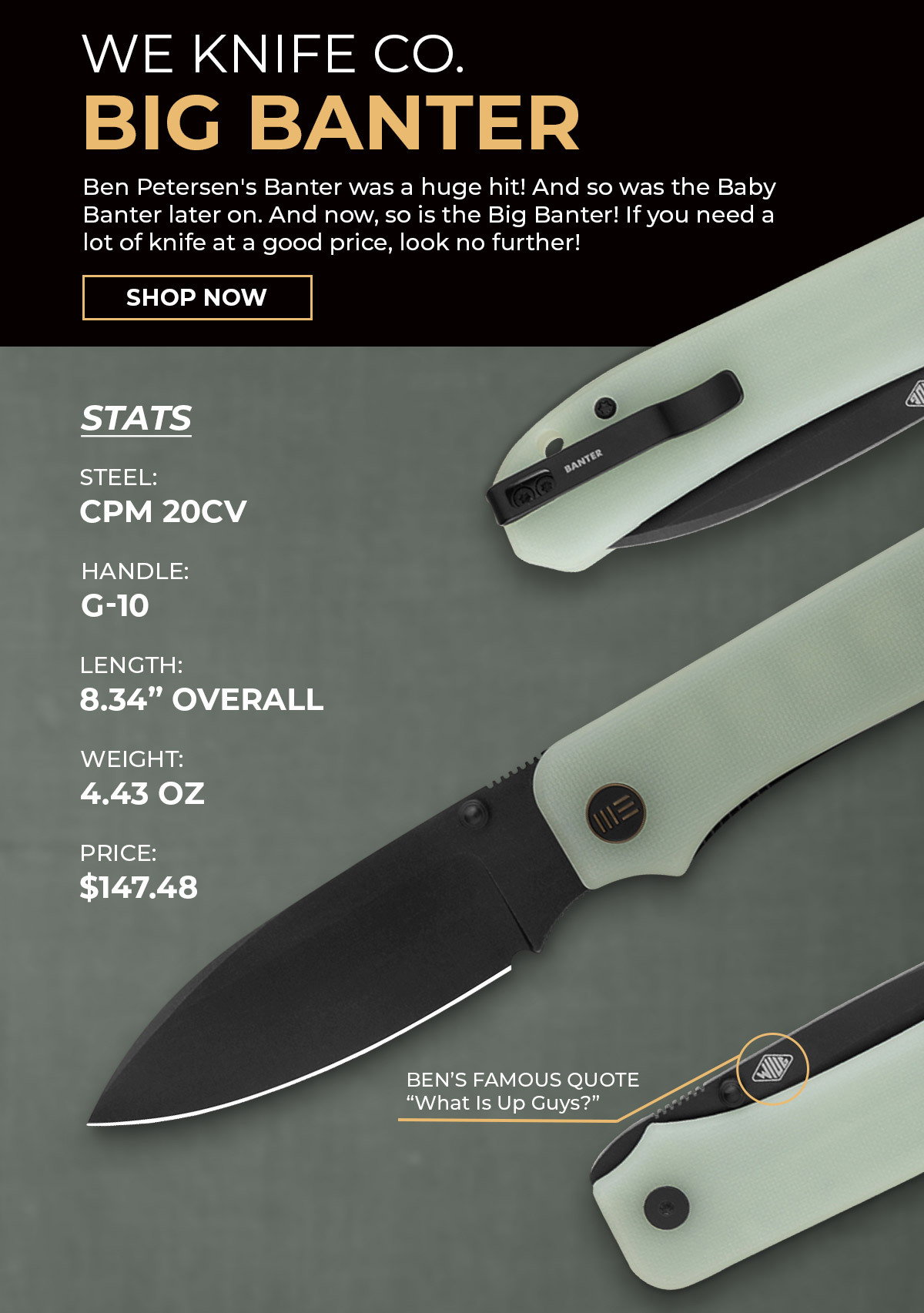 The Drop: WE Knife Co. Nexusia Titanium Knife