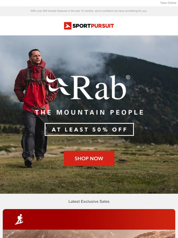 SportPursuit Rab New Range At Least 50 Off + More Milled