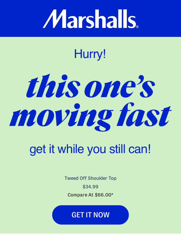 Marshalls That find? It's almost gone... Milled