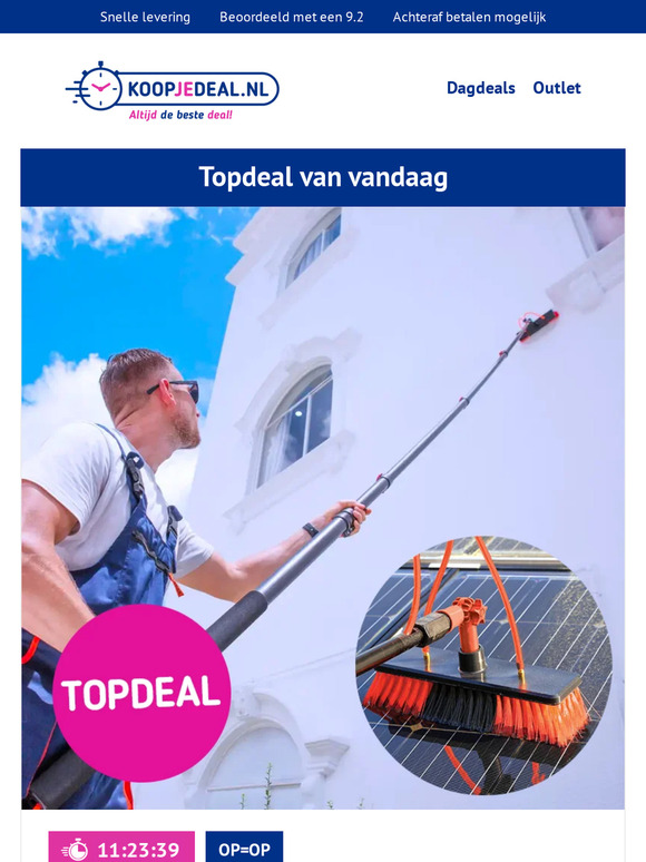 Koopjedeal Nl De Uitschuifbare Waterborstel Dit Zijn De Topdeals Van Vandaag Op Op Milled