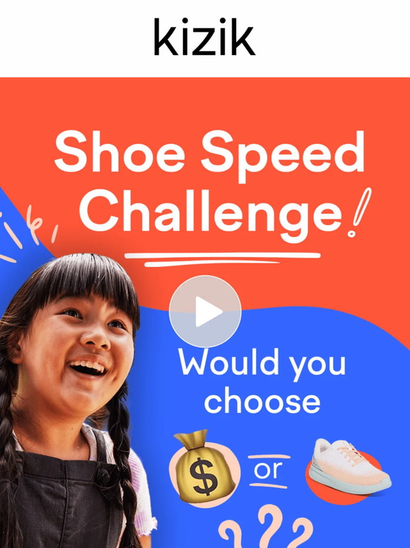 Kizik Kizik shoe speed challenge! Milled