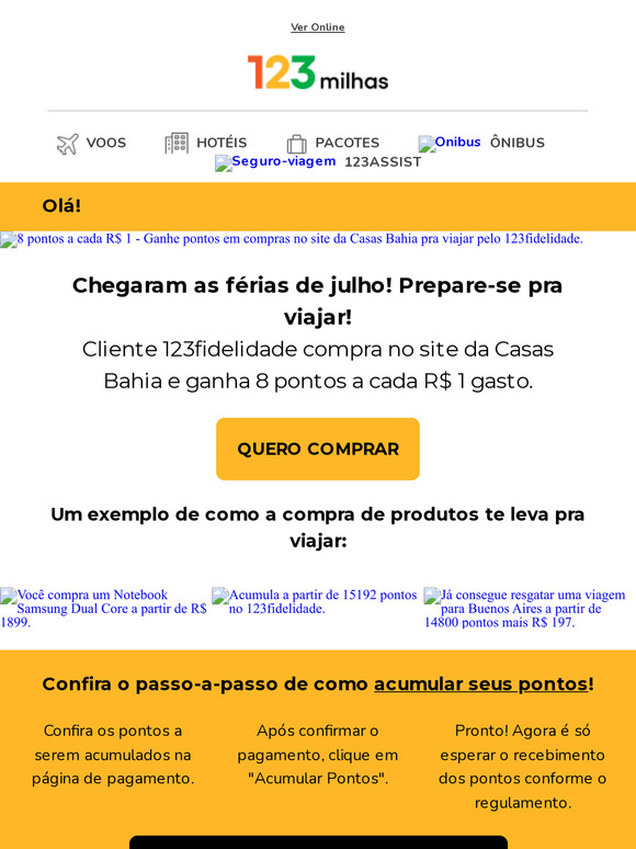 Compre e voe ✈️ SE TEM FÉRIAS, TEM VIAGEM 🧳😎