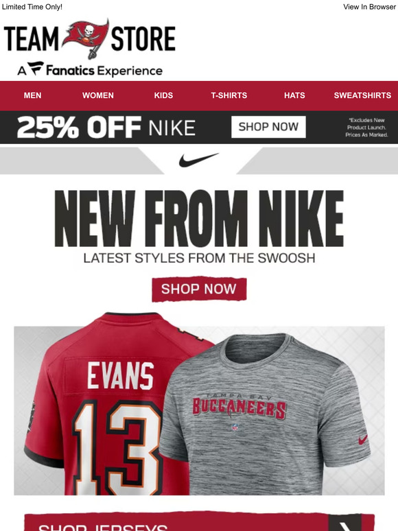 Buccaneers Official Online Store Email Newsletters: Shop Sales, Discounts,  and Coupon Codes