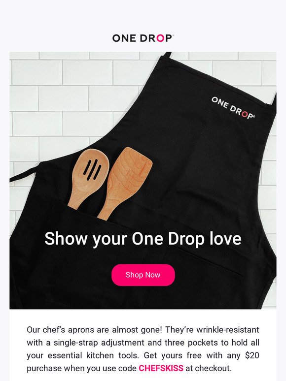 Only a few chef’s aprons left!