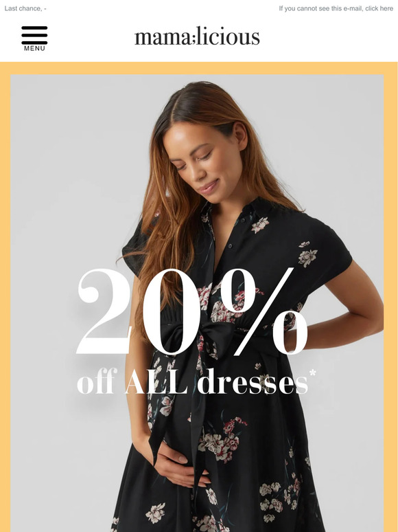 20% off all dresses💃🏼