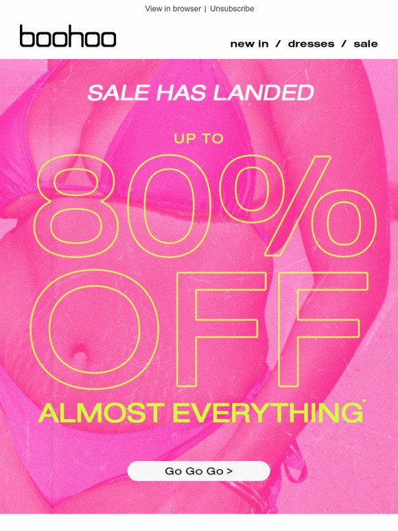 Up To 80% Off Almost Everything 🚨