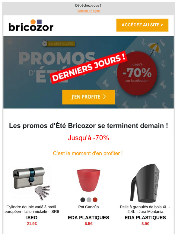 🔴Promos Été : derniers jours !