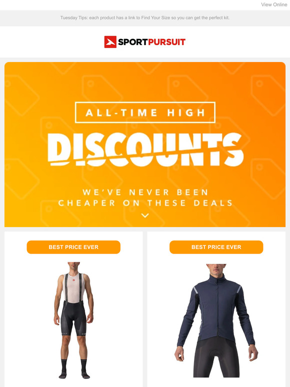 SportPursuit All Time High Discounts Milled