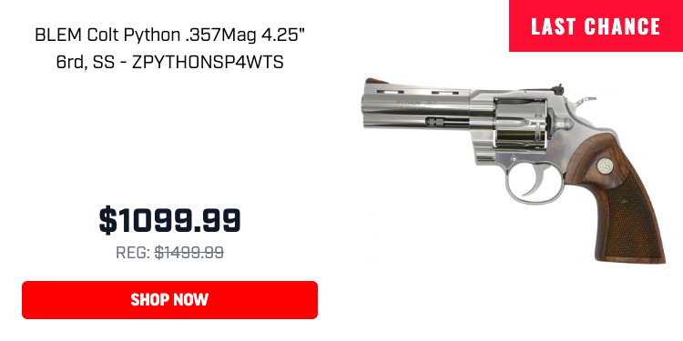 Palmetto State Armory: Back In Stock! | Blem Colt Pythons $1,099.99 ...