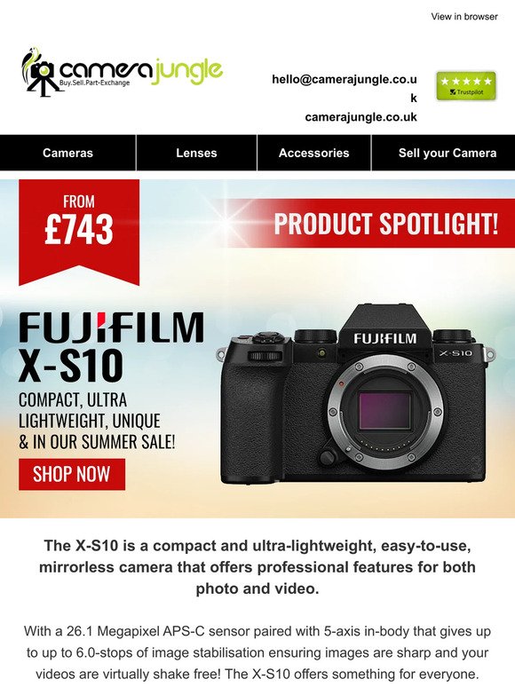 Get ready for the spotlight with Fujifilm X-S10 📷🌟
