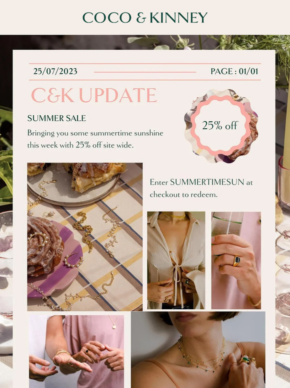 25% off everything - SUMMER SALE