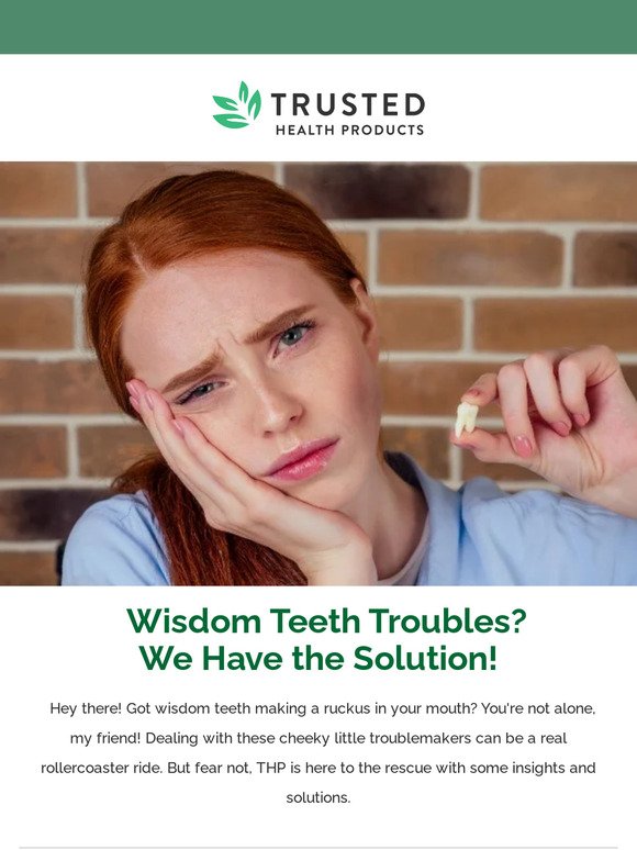 Don't let wisdom teeth woes get you down! 😬