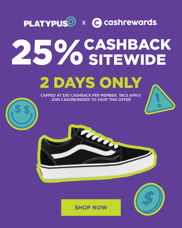 Platypus Shoes 25 Cashback?! 😮 Two days ONLY! Milled