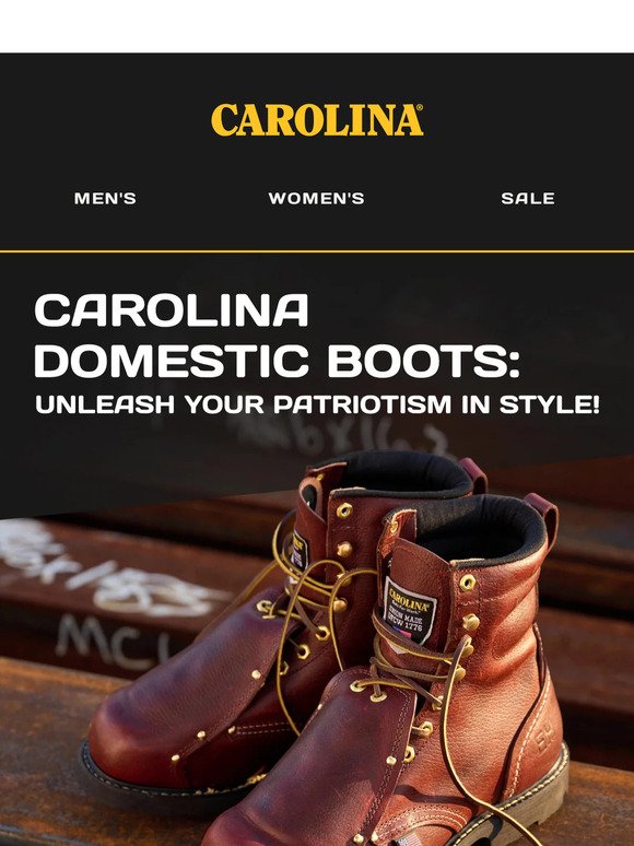 Unlock Your Union Pride - Carolina Domestic Boots!
