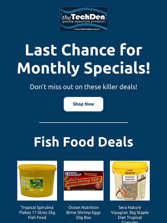 Last Chance! 6 Days left of July Specials!