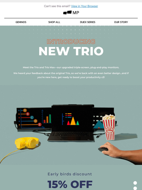 mobilepixels 💥 Introducing the Upgraded TRIO Triple Portable Monitor