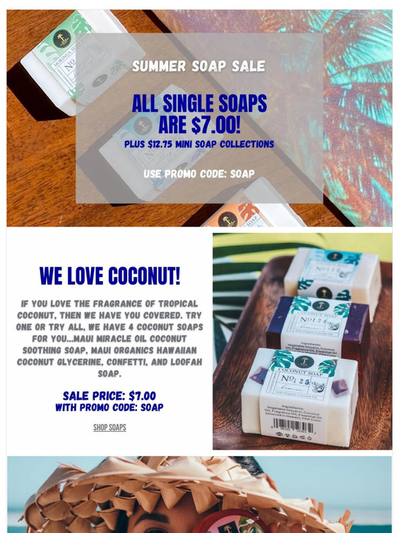 FINAL HOURS TO SAVE | All Single Soaps are $7.00!