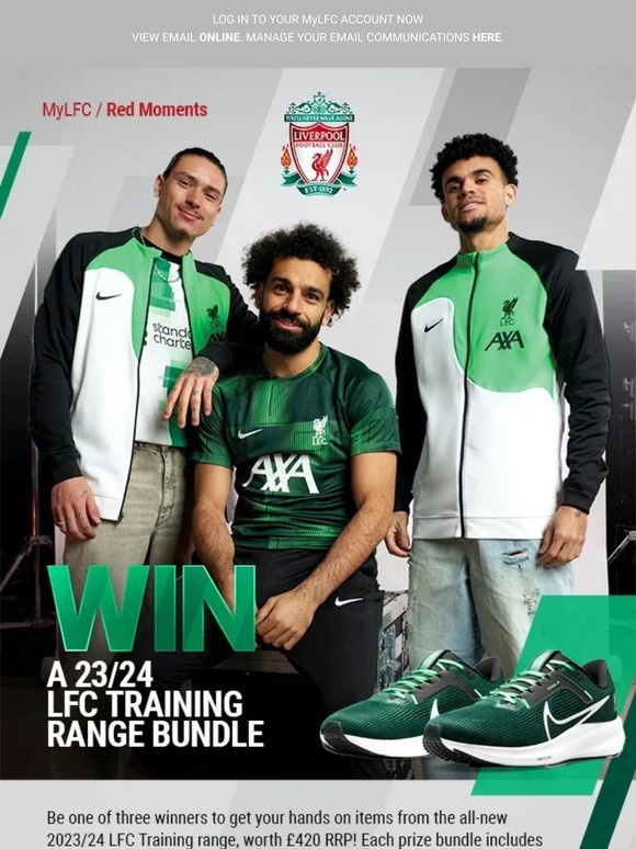lfc nike training kit